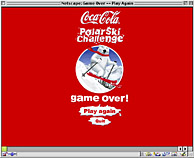 Coca-Cola Far East [Polar Ice Skiing Game  - Game Over]