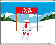 Coca-Cola Far East [Polar Ice Skiing Game  - Opening Animation 2]