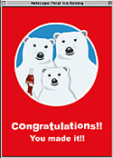 Coca-Cola Far East [Polar Ice Fishing Game  - Congratulations]