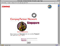 Compaq Partner Network - Extranet [Singapore Log-in]