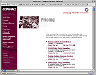 Compaq Partner Network - Extranet [Pricing]
