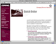 Compaq Partner Network - Extranet [Quick Order]