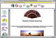 Mandarin Oriental Hotel Group - Web Site Screenshot [Hong Kong]