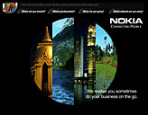 Nokia Mobile Phones Asia Pacific - Travel Planner Screensaver 1998 Screenshot [Startup]