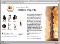 Pacific Rim Imports - “On-Line Catalog” Web Site [Main Page]